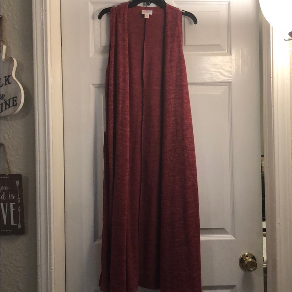 Fuchsia long LulaRoe duster